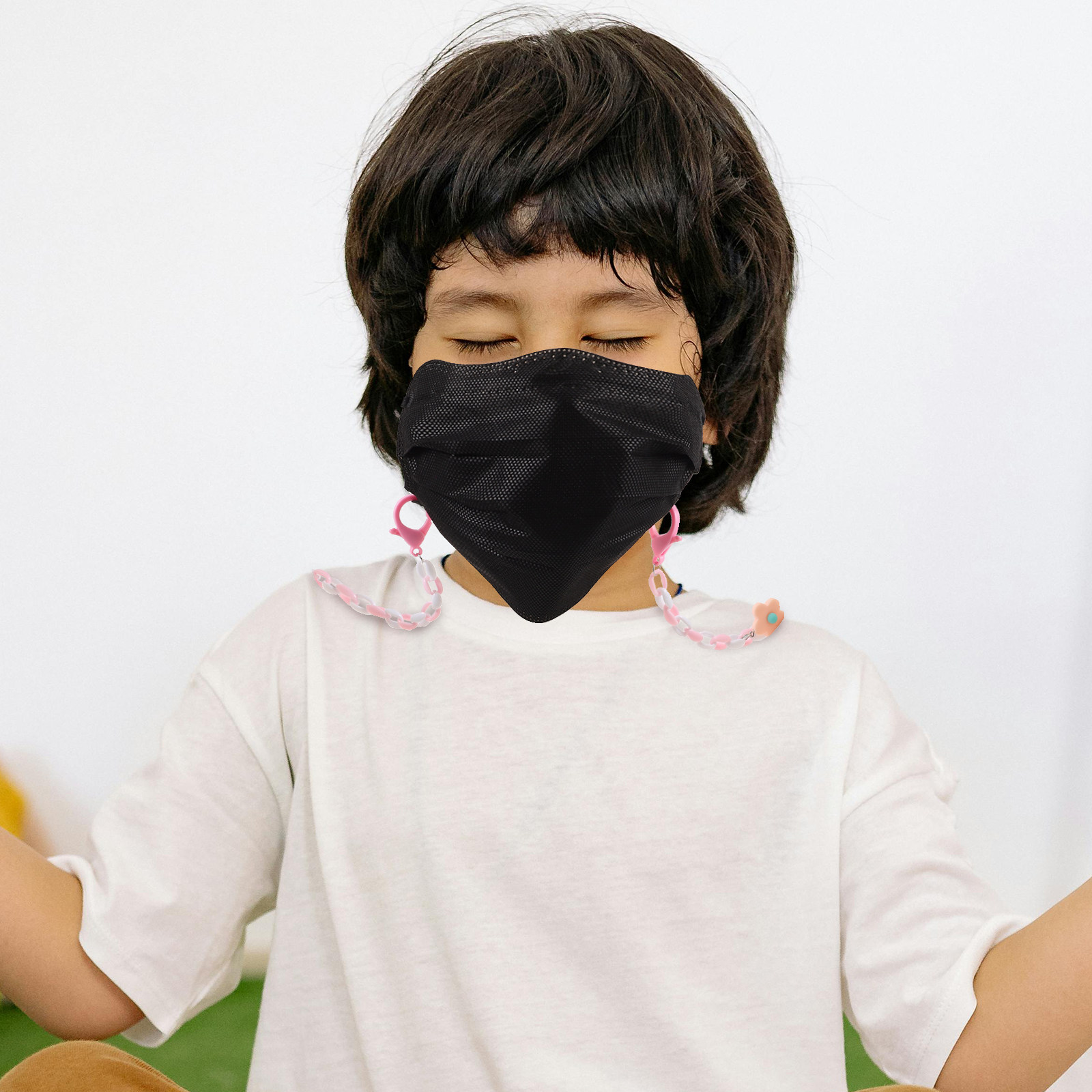 Colorful Floral Kids Mask Chai - Mask Chain Holder ulasan dan harga