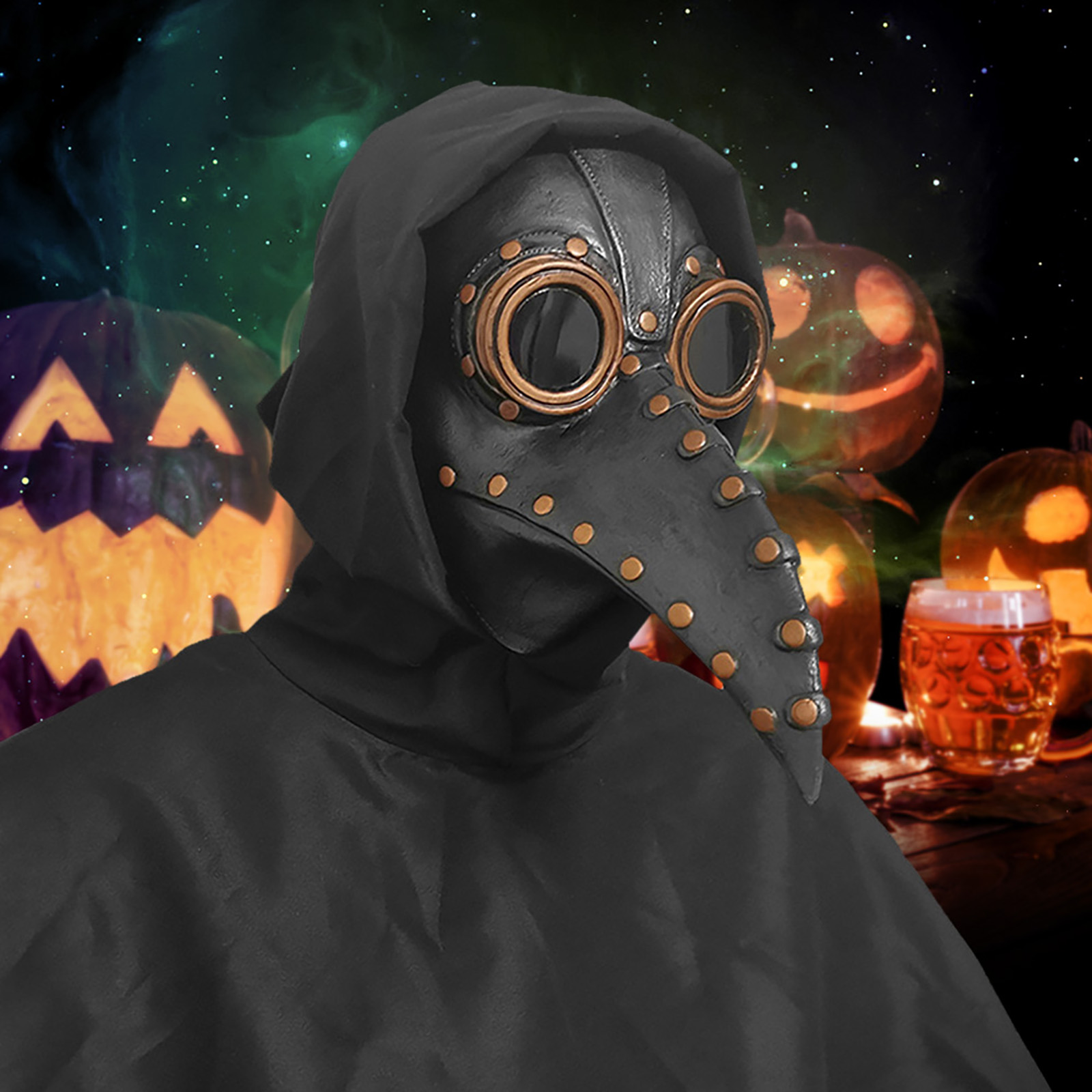 New Halloween Mask and Cloak S - Disposable Surgical Mask ulasan dan harga
