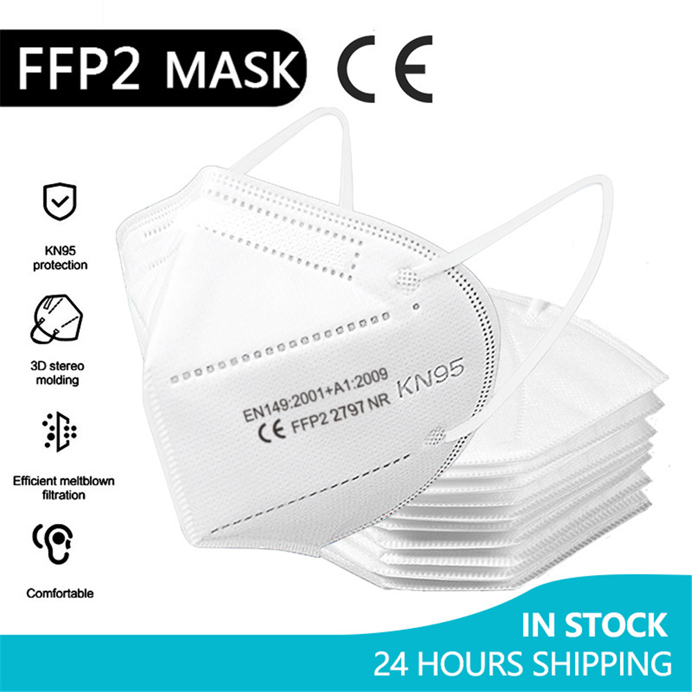 10-100Pieces ffp2mask CE Masca - Disposable Surgical Mask ulasan dan harga